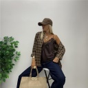 canotta effetto raso e pizzo see